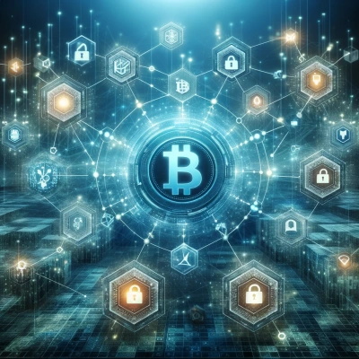 visuelle Darstellung der Blockchain-Technologie